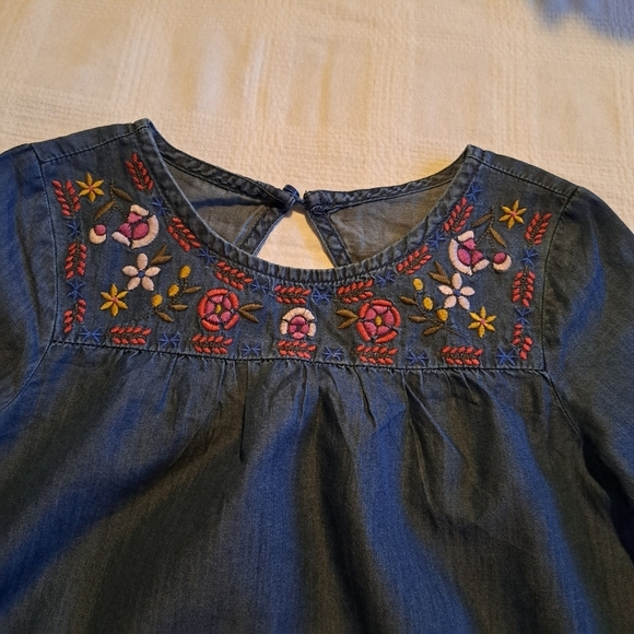 Crazy 8 girls size 10/12 or Large chambray tunic, new - Picture 2 of 5